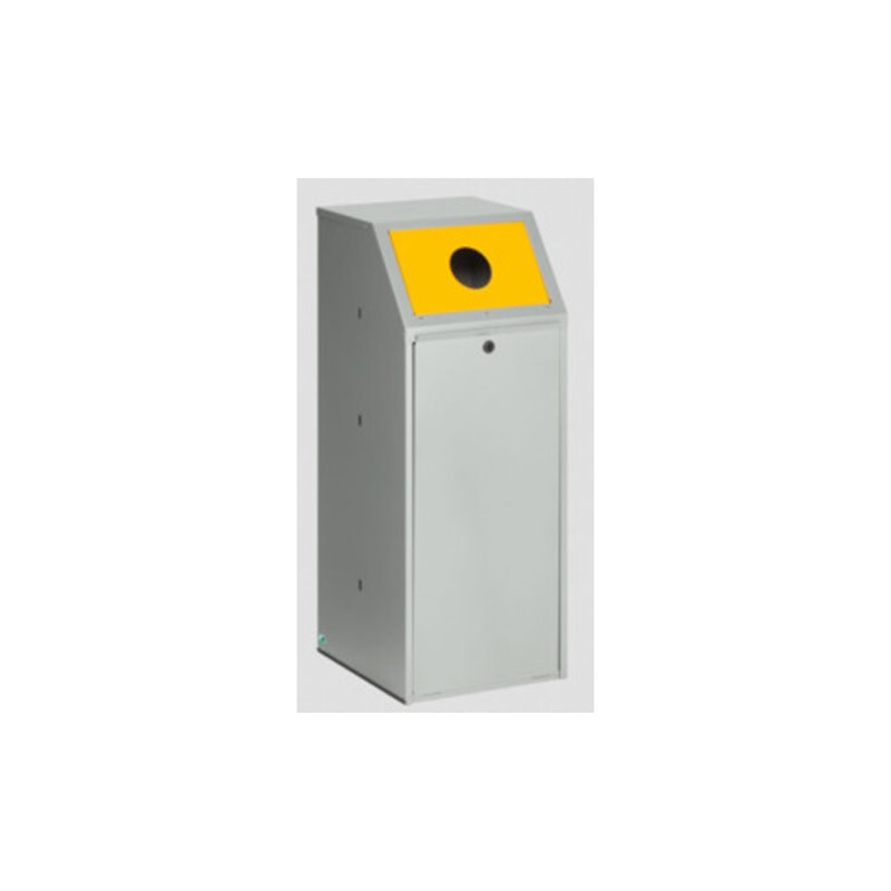 VAR Wertstoffsammler WSG 69 KTS für Wertstoffe Einwurfklappe gelb 70 l