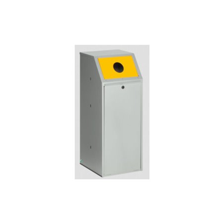 VAR Wertstoffsammler WSG 69 KTS für Wertstoffe Einwurfklappe gelb 70 l