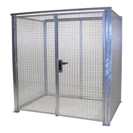 Bauer Südlohn Gasflaschen-Container GFC-M2-DF, feuerverzinkt