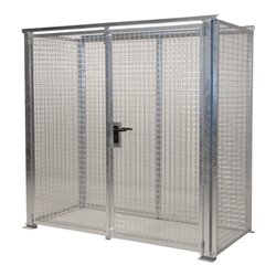 Bauer Südlohn Gasflaschen-Container GFC-M1-DF, feuerverzinkt