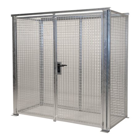 Bauer Südlohn Gasflaschen-Container GFC-M1-DF, feuerverzinkt