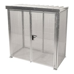 Bauer Südlohn Gasflaschen-Container GFC-M1/D-DF, feuerverzinkt