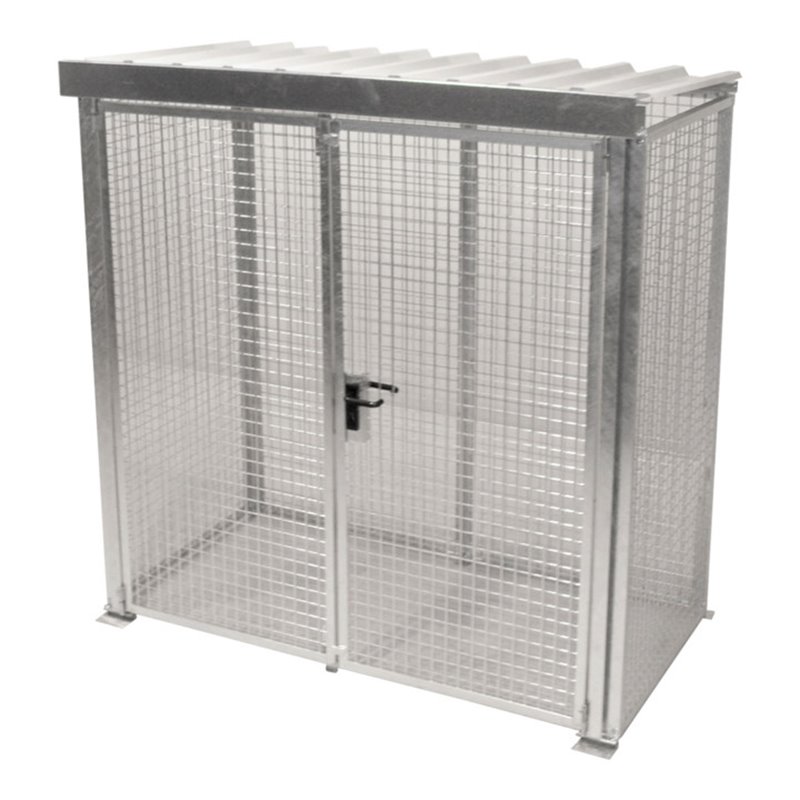 Bauer Südlohn Gasflaschen-Container GFC-M1/D-DF, feuerverzinkt