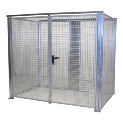 Bauer Südlohn Gasflaschen-Container GFC-M3-DF, feuerverzinkt