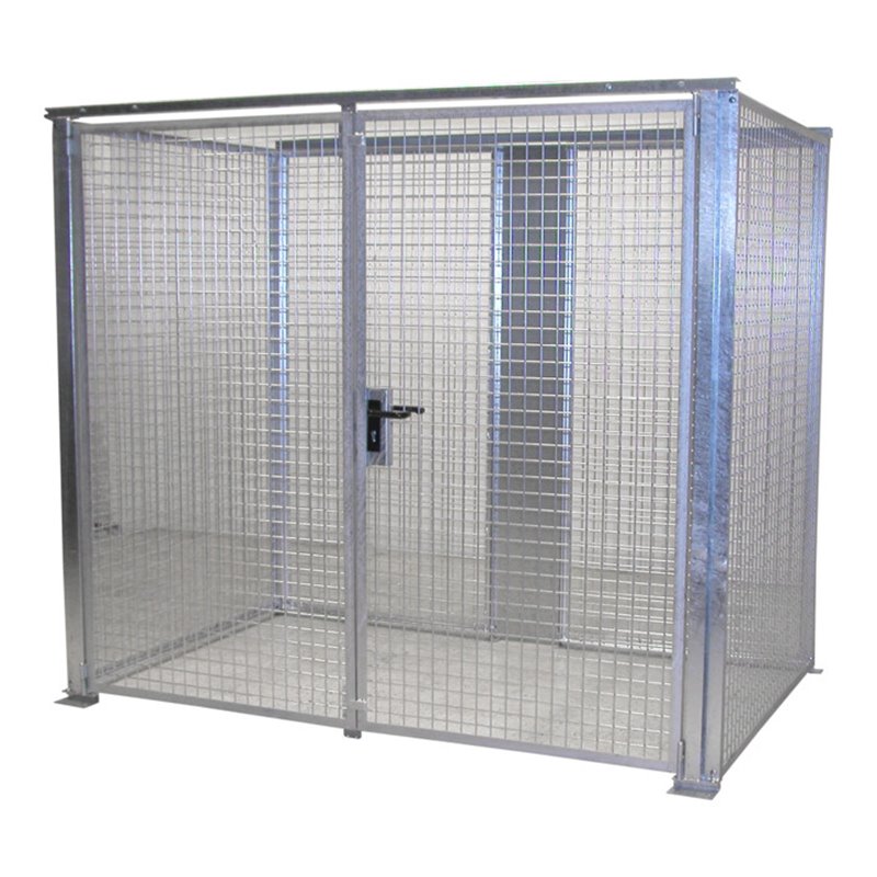 Bauer Südlohn Gasflaschen-Container GFC-M3-DF, feuerverzinkt