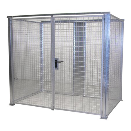 Bauer Südlohn Gasflaschen-Container GFC-M3-DF, feuerverzinkt