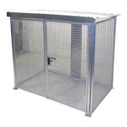 Bauer Südlohn Gasflaschen-Container GFC-M3/D-DF, feuerverzinkt