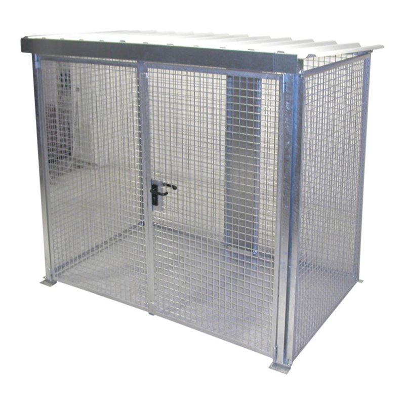 Bauer Südlohn Gasflaschen-Container GFC-M3/D-DF, feuerverzinkt