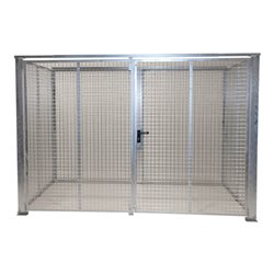 Bauer Südlohn Gasflaschen-Container GFC-M5-DF, feuerverzinkt