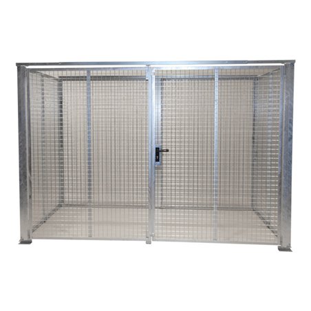 Bauer Südlohn Gasflaschen-Container GFC-M5-DF, feuerverzinkt