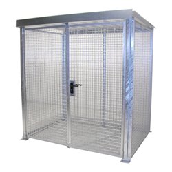 Bauer Südlohn Gasflaschen-Container GFC-M2/D-DF, feuerverzinkt