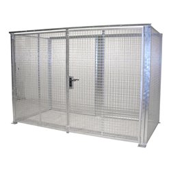 Bauer Südlohn Gasflaschen-Container GFC-M4-DF, feuerverzinkt