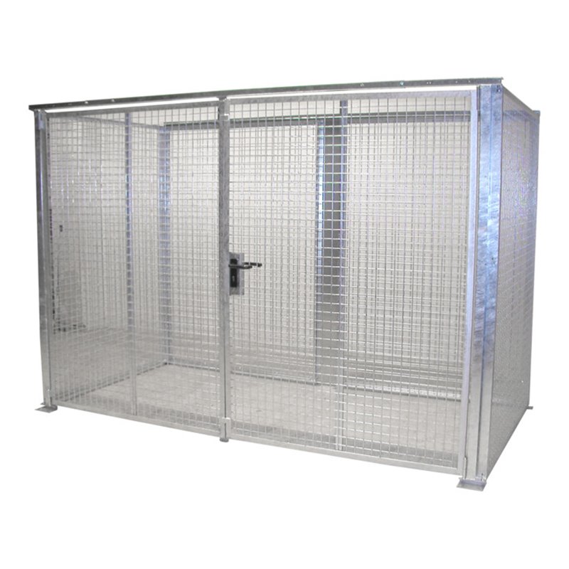 Bauer Südlohn Gasflaschen-Container GFC-M4-DF, feuerverzinkt