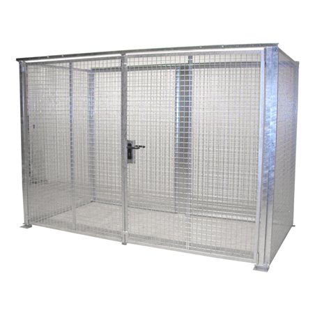 Bauer Südlohn Gasflaschen-Container GFC-M4-DF, feuerverzinkt