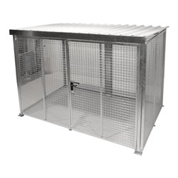 Bauer Südlohn Gasflaschen-Container GFC-M5/D-DF, feuerverzinkt