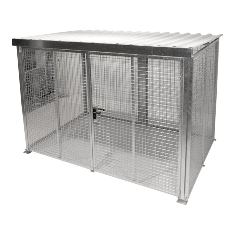 Bauer Südlohn Gasflaschen-Container GFC-M5/D-DF, feuerverzinkt