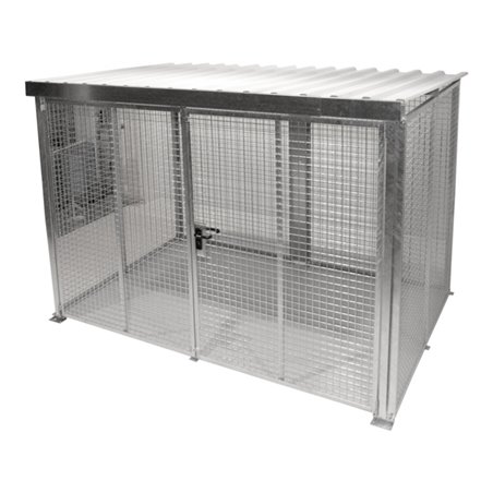 Bauer Südlohn Gasflaschen-Container GFC-M5/D-DF, feuerverzinkt