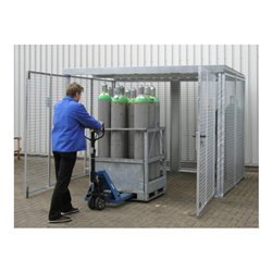 Bauer Südlohn Gasflaschen-Container GFC-M5/D-DF, feuerverzinkt