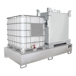 Bauer Südlohn Edelstahl-Auffangwanne VAW 1000-2, Edelstahl 1.4571