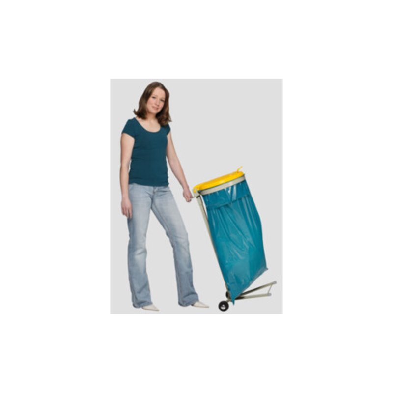 VAR WS 120 fahrbar (2 Rollen) KS-Deckel gelb