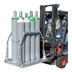 Bauer Südlohn Stahlflaschen-Palette SFP 8, feuerverzinkt