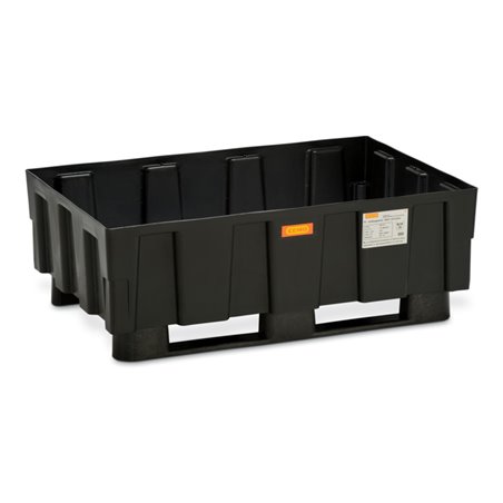 CEMO Euro-PE-Auffangwanne 250/2 mit Zulassung 2 Kufen ohne Gitterrost