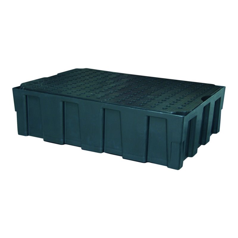 CEMO Euro-PE-Auffangwanne 250/2 mit Zulassung PE-Rost