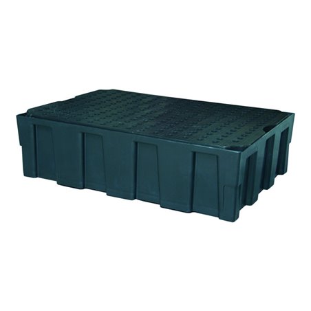 CEMO Euro-PE-Auffangwanne 250/2 mit Zulassung PE-Rost