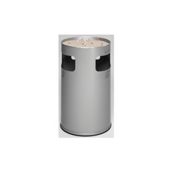 VAR Abfallsammler/Ascher H 75K silber 69,2 l