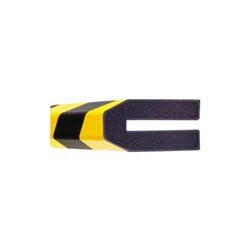 Moravia Prallschutz MORION Trapez Profilschutz 40 x 80 x 8 mm Länge 1000 mm gelb/schwarz