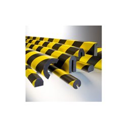 Moravia Prallschutz MORION Trapez Profilschutz 40 x 80 x 8 mm Länge 1000 mm gelb/schwarz