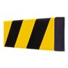 Moravia Prallschutz MORION Rechteck Flächenschutz 20 x 60 mm Länge 1000mm gelb/schwarz gebohrt