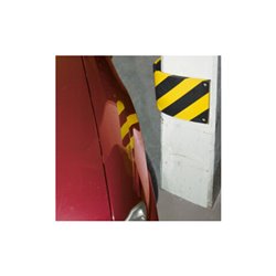 Moravia Prallschutz MORION für Ecksäulen Rechteck 200 x 20 x 500 mm schwarz / gelb