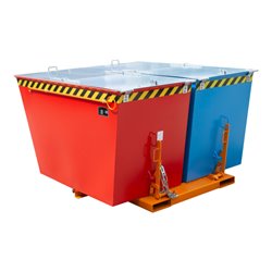 Bauer Südlohn Kippbehälter DUO, lackiert, Gelborange