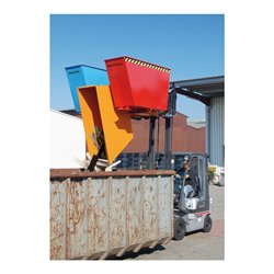 Bauer Südlohn Kippbehälter TRIO, lackiert, Gelborange