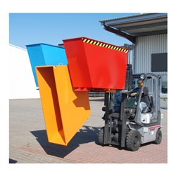 Bauer Südlohn Kippbehälter TRIO, lackiert, Gelborange