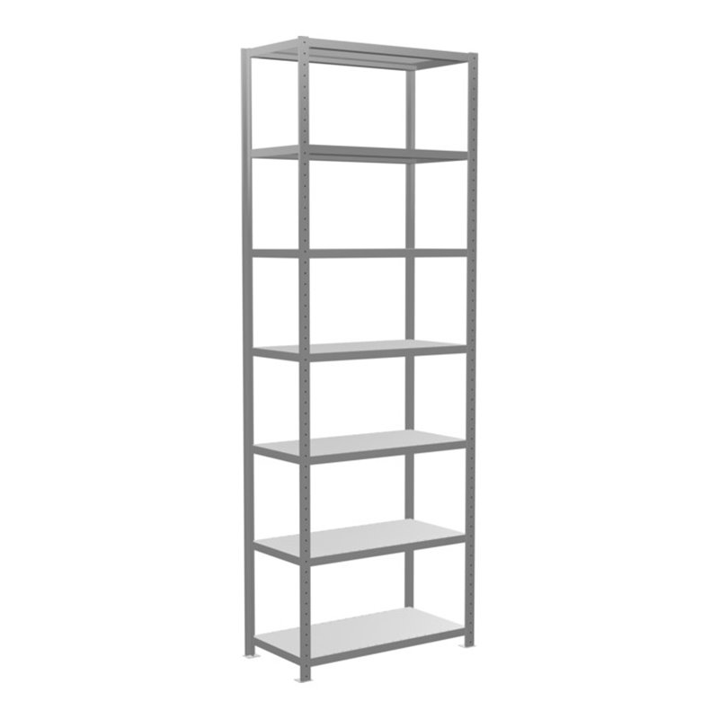 Schulte Grundregal Steckregal MULTIplus330 3000 x 1000 x 500 mm 7 Fachböden Kreuzstrebe verzinkt