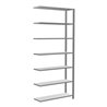 Schulte Anbauregal Büro-Steckregal MULTIplus85 2300 x 1000 x 300 mm 7 Fachböden Kreuzstrebe verzinkt mit Anschlagleiste