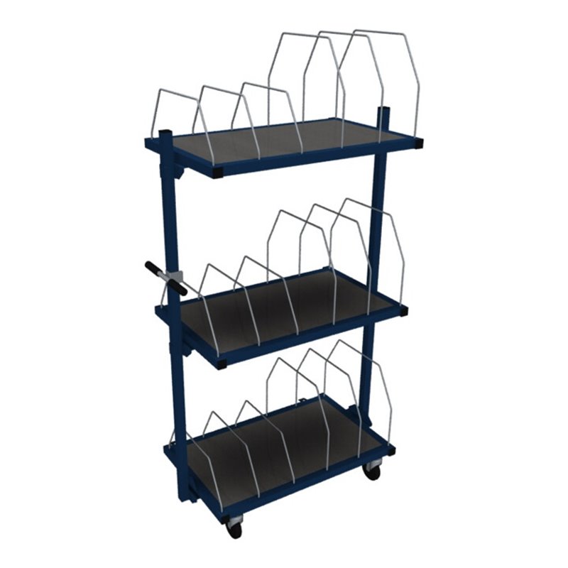 Rocholz Kartonmagazin SYSTEM 2000 fahrbar 1015x600x1860 mm
