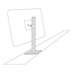 Moravia Mauer-Deckenpfosten 1200 für Spiegel 800 x 1000 mm (Gr. 3)