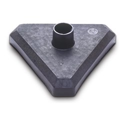 Moravia Kettenständer leicht schwarz/gelb 40 x 870 mm Dreiecksfuß Kunstständer + betongefüllt