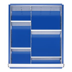 Rau Schubladen-Einteilungs-Set Schublade-L H 60-90mm 1 Trenn + 4 Steckwände