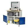 Rau Computer-Tisch mit Monitorengehäuse mobil BxTxH 1100x800x1100/1810mm