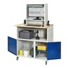 Rau Computer-Tisch mit Monitorengehäuse mobil BxTxH 1100x800x1100/1810mm