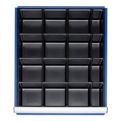 Rau Schubladen-Einteilungs-Set Schublade-L H 60-90mm Kleinteileeinsatz
