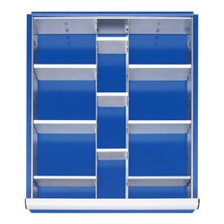 Rau Schubladen-Einteilungs-Set Schublade-L H 180-360mm 2 Trenn + 9 Steckwände