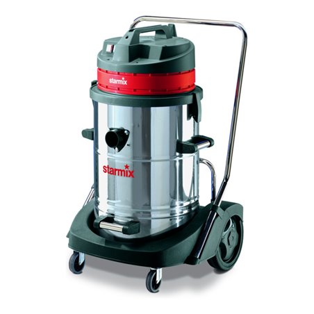 Starmix Spezial-Reinigungs-Sauger (Nass/Trocken) mit 78l Stahl-Behälter und 2 Motoren