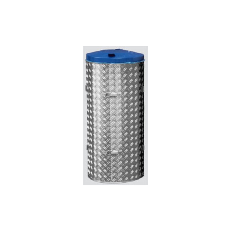 VAR Kompakt-Abfall-Sammelgeräte mit Edelstahl und Alu-Duett-Blechen Deckel enzianblau