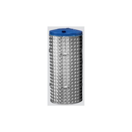 VAR Kompakt-Abfall-Sammelgeräte mit Edelstahl und Alu-Duett-Blechen Deckel enzianblau