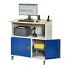 Rau Computer-Tisch ohne Monitorengehäuse mobil BxTxH 1100x800x1100mm